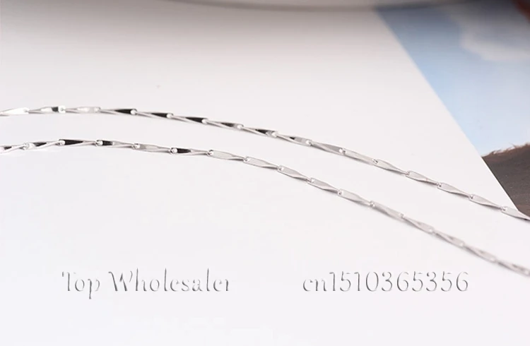 Бесплатная доставка 16 &quot/18&quot 100% Настоящее серебро 925 пробы ювелирные изделия