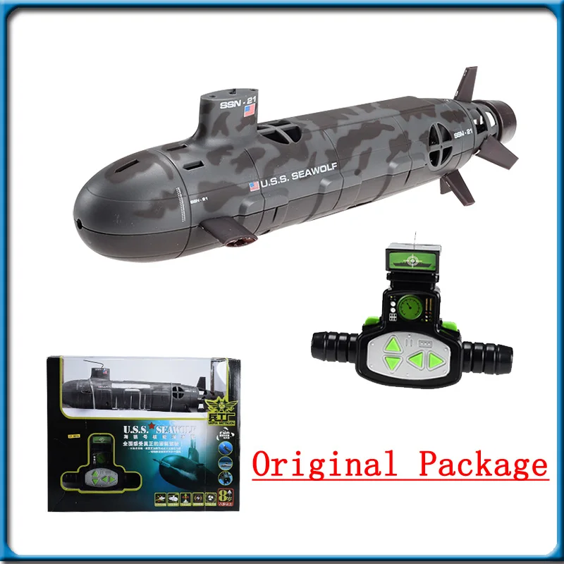 8CH подводная лодка RC большой Дистанционное Управление гоночный электронный Fun рыбацкая лодка игрушка против приманки игрушки для детей - Цвет: Серый