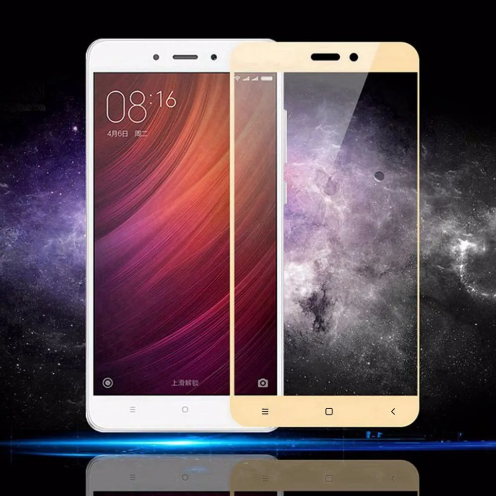 Закаленное стекло для Xiaomi Redmi 4A ультратонкая Защита экрана пленка белого черного