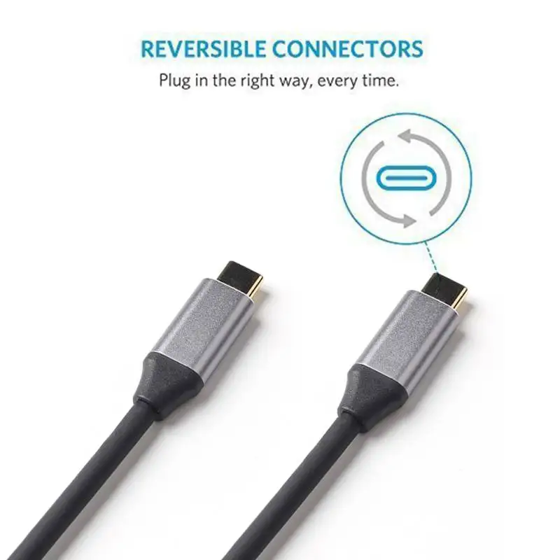 3A Fast Charging Data Usb type C Cables 1M Cable USB3.1 Type-C public to Public Line For MacBook USB-C Mobile Phone line | Электроника