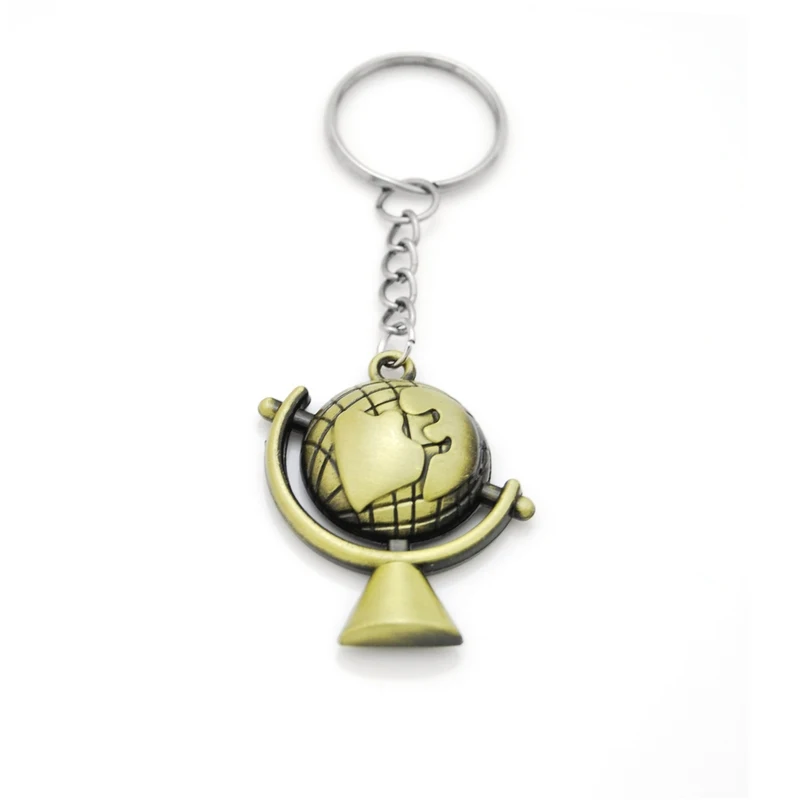 

Original new World Map Key Holder Vintage Globe Pendant Keychain Gift World Travel Adventurer Jewelry Keychains Key Keyring