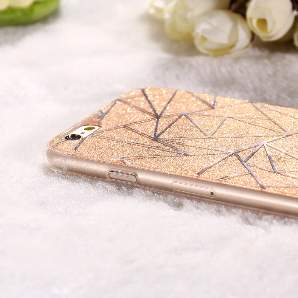 KISSCASE Plating Shining Phone Case For iPhone 6 6s 7 8 Plus 5 5S SE Shiny Bling TPU + PC Cover Coque Huawei P10 Caso |