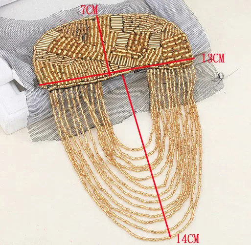 G H price for 2 pcs Ручная работа A99 epaulette ювелирные изделия кисточкой большое плечо брошь погоны/погоны Шипы/escapulario Блейзер аксессуары/булавка - Цвет: G H price for 2 pcs