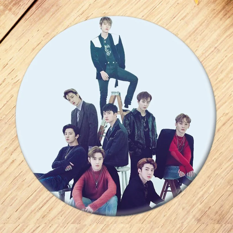 KPOP EXO 5-й альбом "DONT MESS UP MY TEMPO" брошь Кнопка значок аксессуары для одежды шляпа украшение для рюкзака