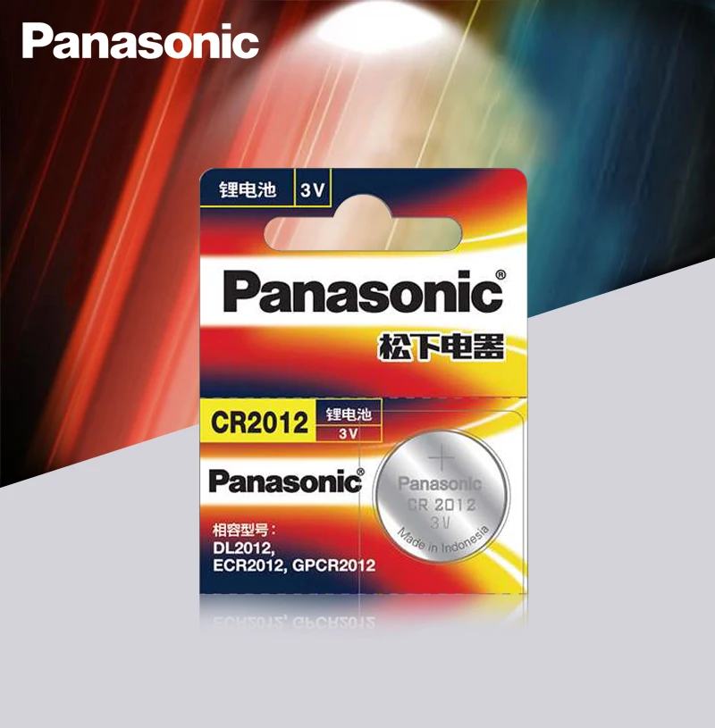 Panasonic 1 шт. бренд аккумулятор cr2012 батарейка кнопочного типа 3 в сотовый батарейки-таблетки для мобильного часо-компьютер cr 2012