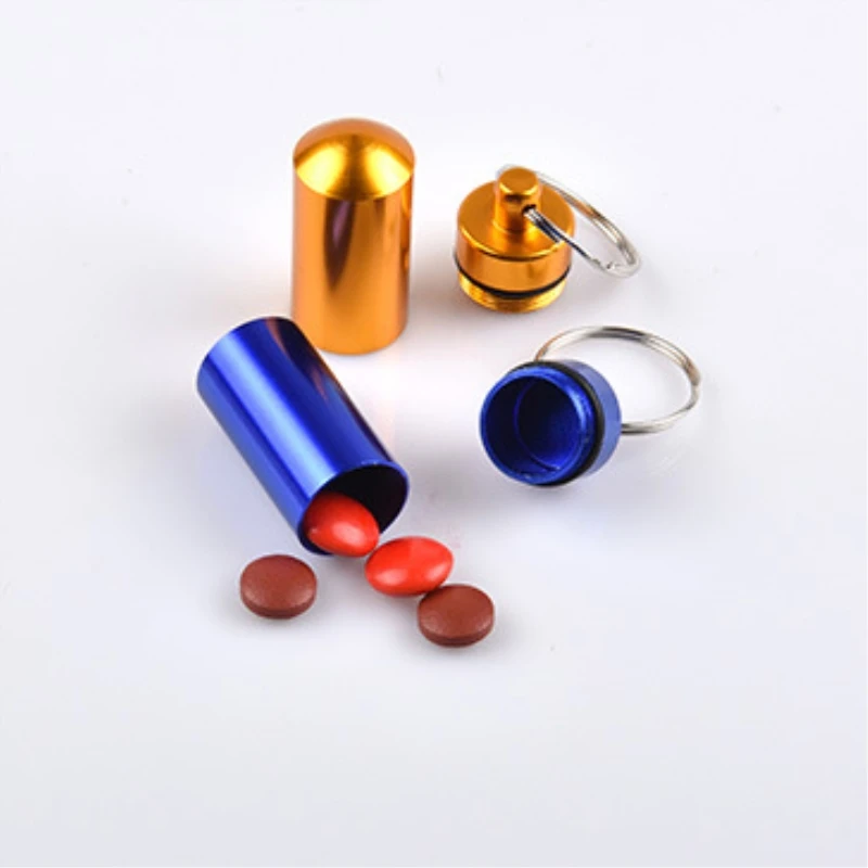 Чехол для выживания EDC контейнер таблеток экстренного алюминиевый сплав