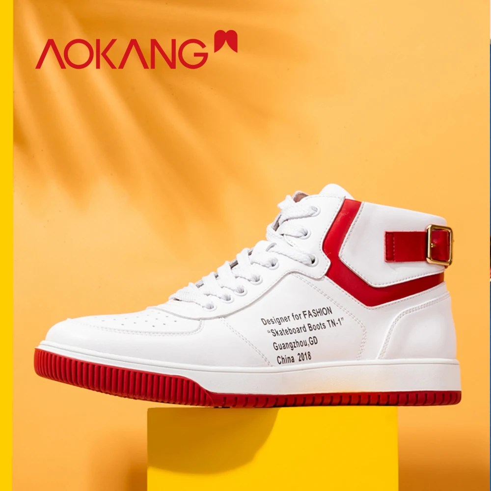 AOKANG/2019 г. сезон весна-лето Повседневная обувь удобная модная Мужская дышащая