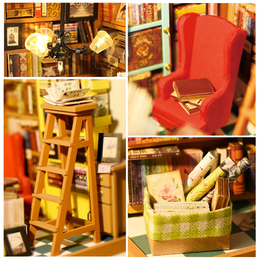 DIY Сэм деревянная Статуэтка миниатюрные наборы кукольный домик Рождественский