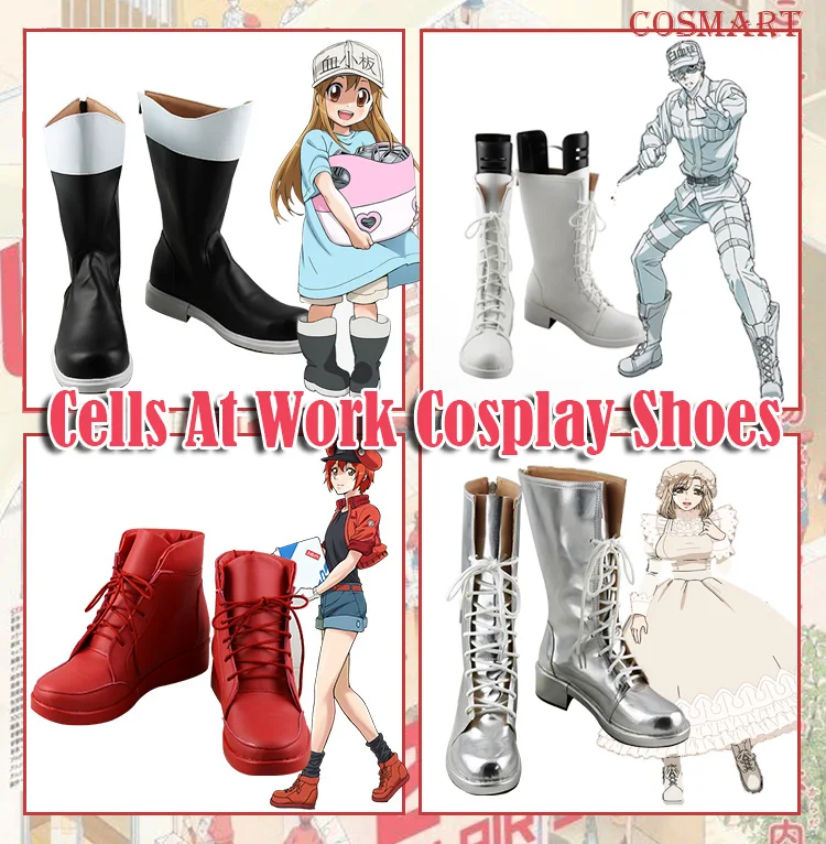 

Amine Cells At Work Cosplay Shoes Blood Platelet Red Blood Cell White Blood Cell Macrophages Cell Hataraku Saibou Cosplay Shoes