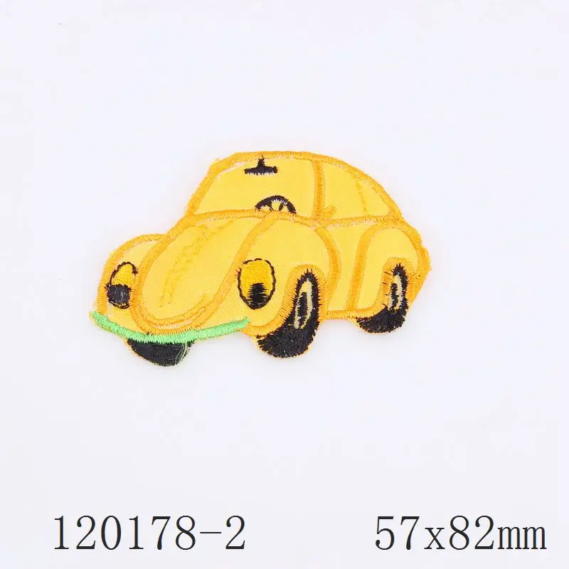 Yellow Новое поступление 1 шт. смешанный стиль автомобиля Большой DIY вышитые патчи железа на брошка мультфильм аппликация аксессуар для вышивки - Цвет: Yellow