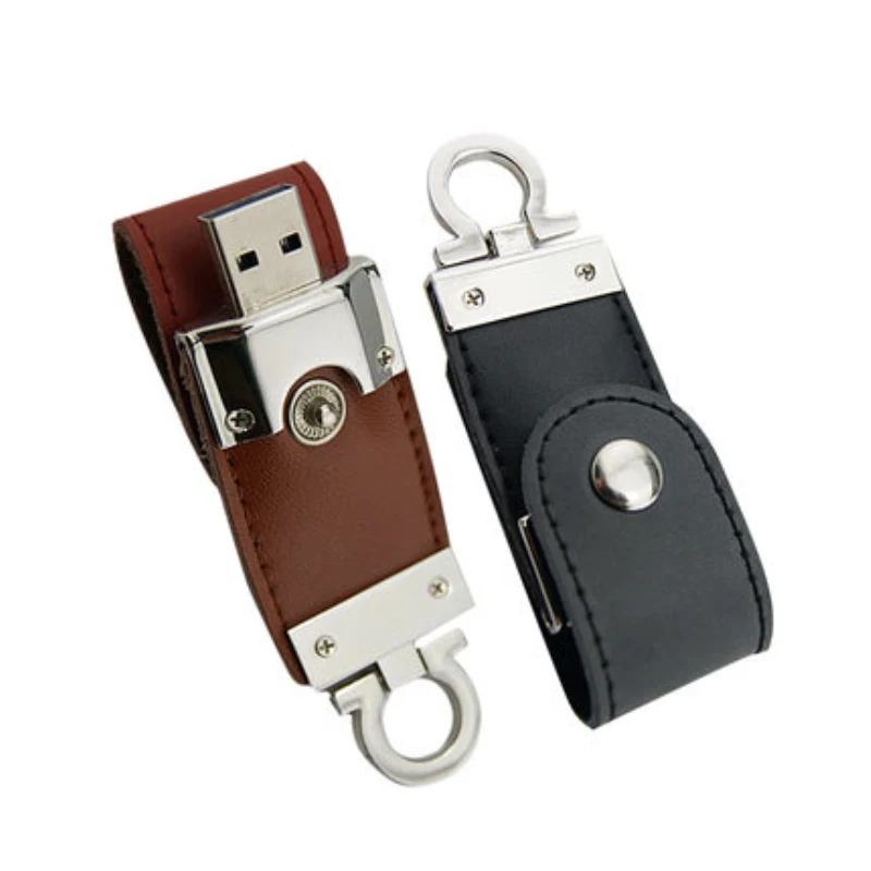 100% реальная емкость 2 вида цветов кожаный USB флеш накопитель 4 ГБ/8 ГБ/16 ГБ/32 ГБ/64 Гб