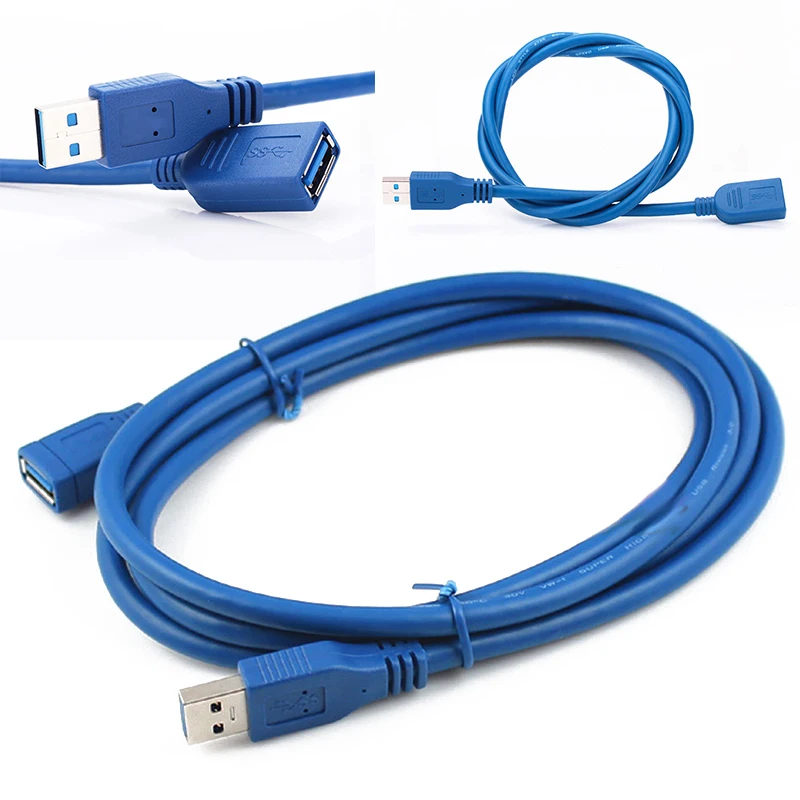 Новинка 1 8 м 6 футов USB 3 0 штекер-гнездо удлинитель для передачи данных кабель 5