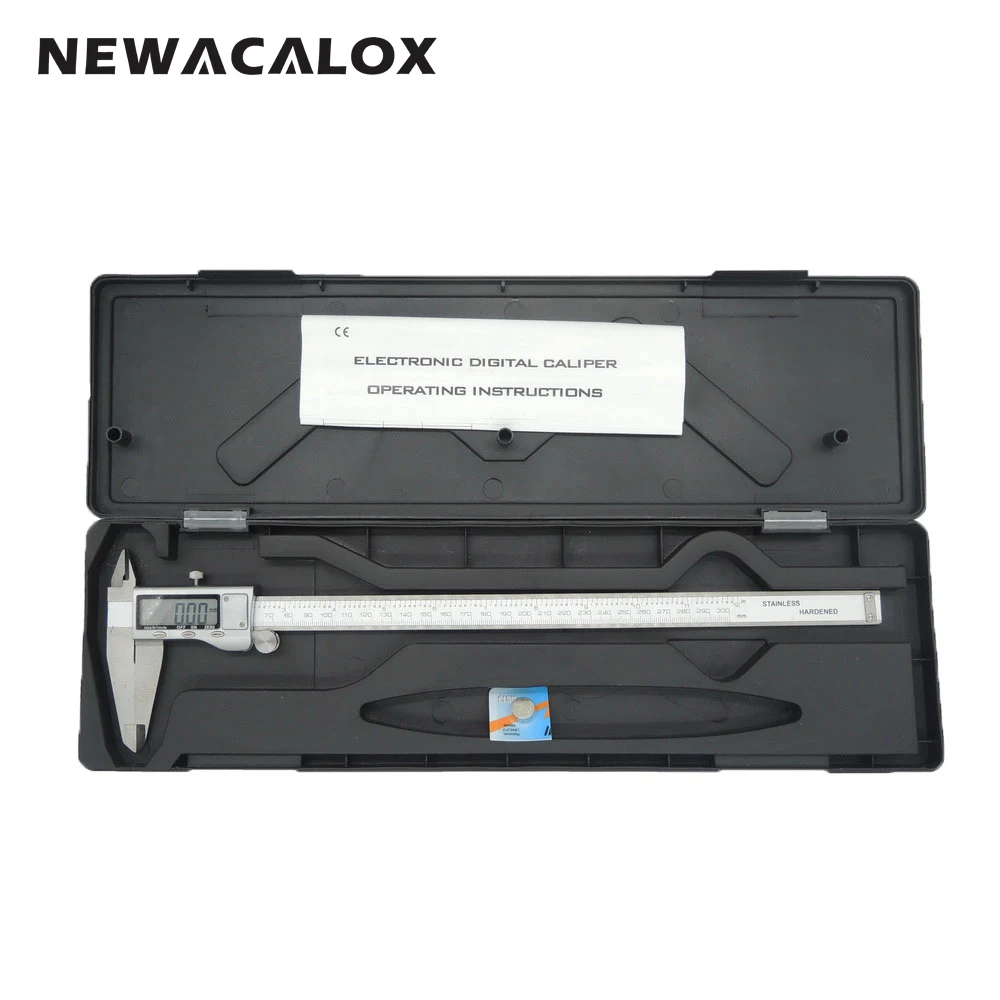 Штангенциркуль цифровой NEWACALOX 0 12 дюймов/300 мм из нержавеющей стали|digital caliper|measuring