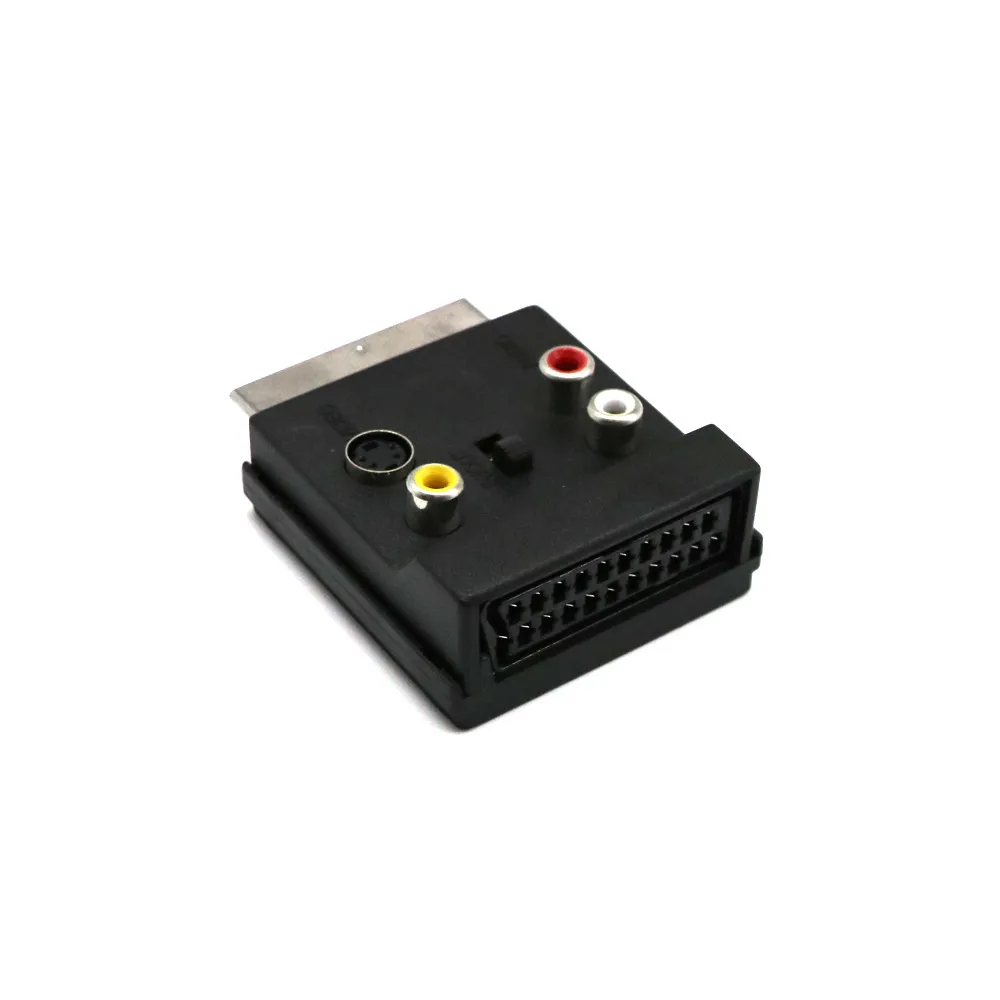 Переключаемый Переходник SCART для разъема с S Video + 3 RCA Прямая поставка|scart to scart|scart