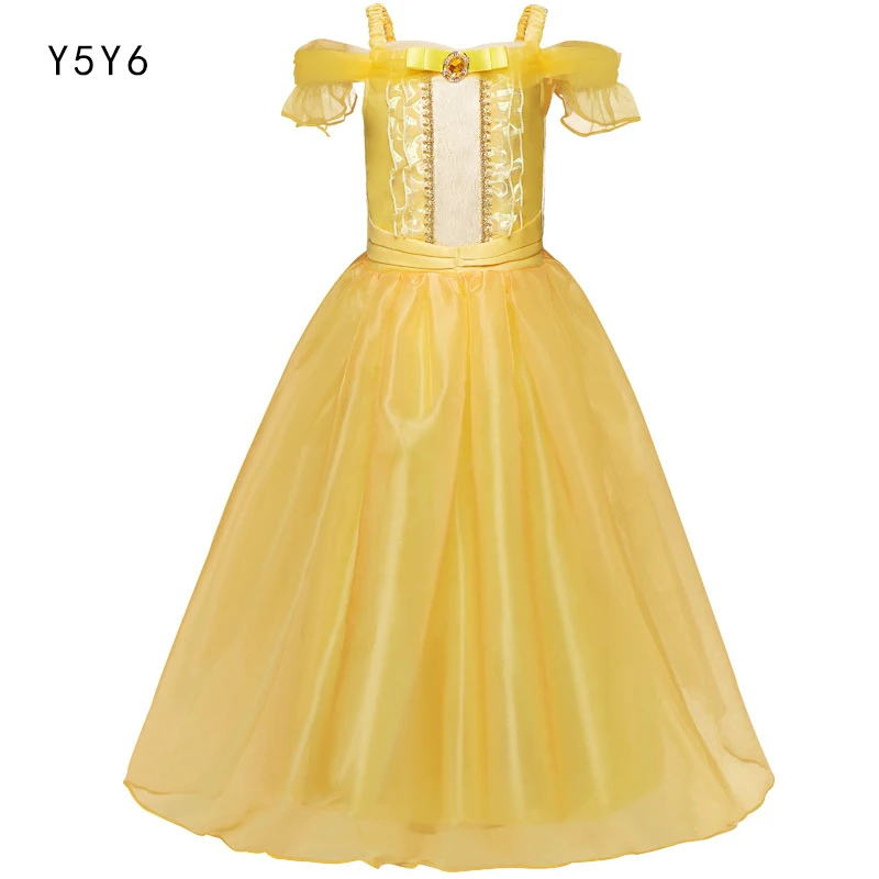 

Fashion Bell Princess Dress Foreign Trade Cosplay Costume Child Girl Carnival Costume Ball Gown Halloween Performance Costume