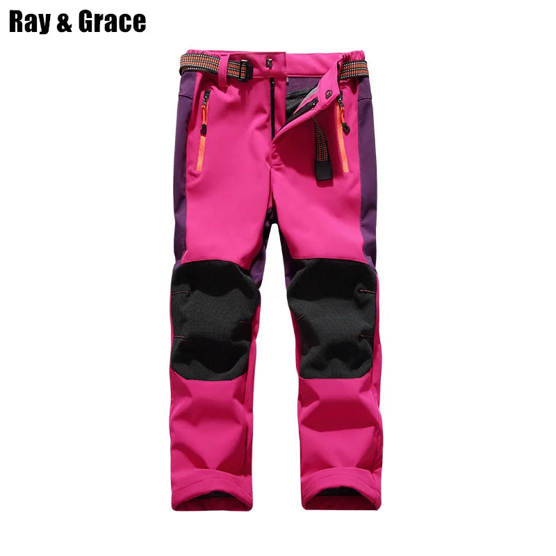RAY GRACE/детские зимние штаны для улицы водонепроницаемые мальчиков походов