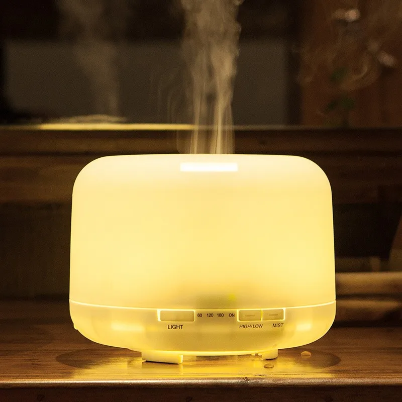 JOERIC 500ML Ultrasonic Humidifier Air Purifier Aroma Diffuser Aromatherapy Essential Oil with Colorful LED Night Lamp | Бытовая