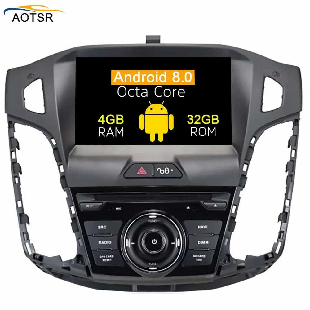 IPS экран Android 8 0 автомобильный DVD мультимедийный плеер головное устройство для Ford