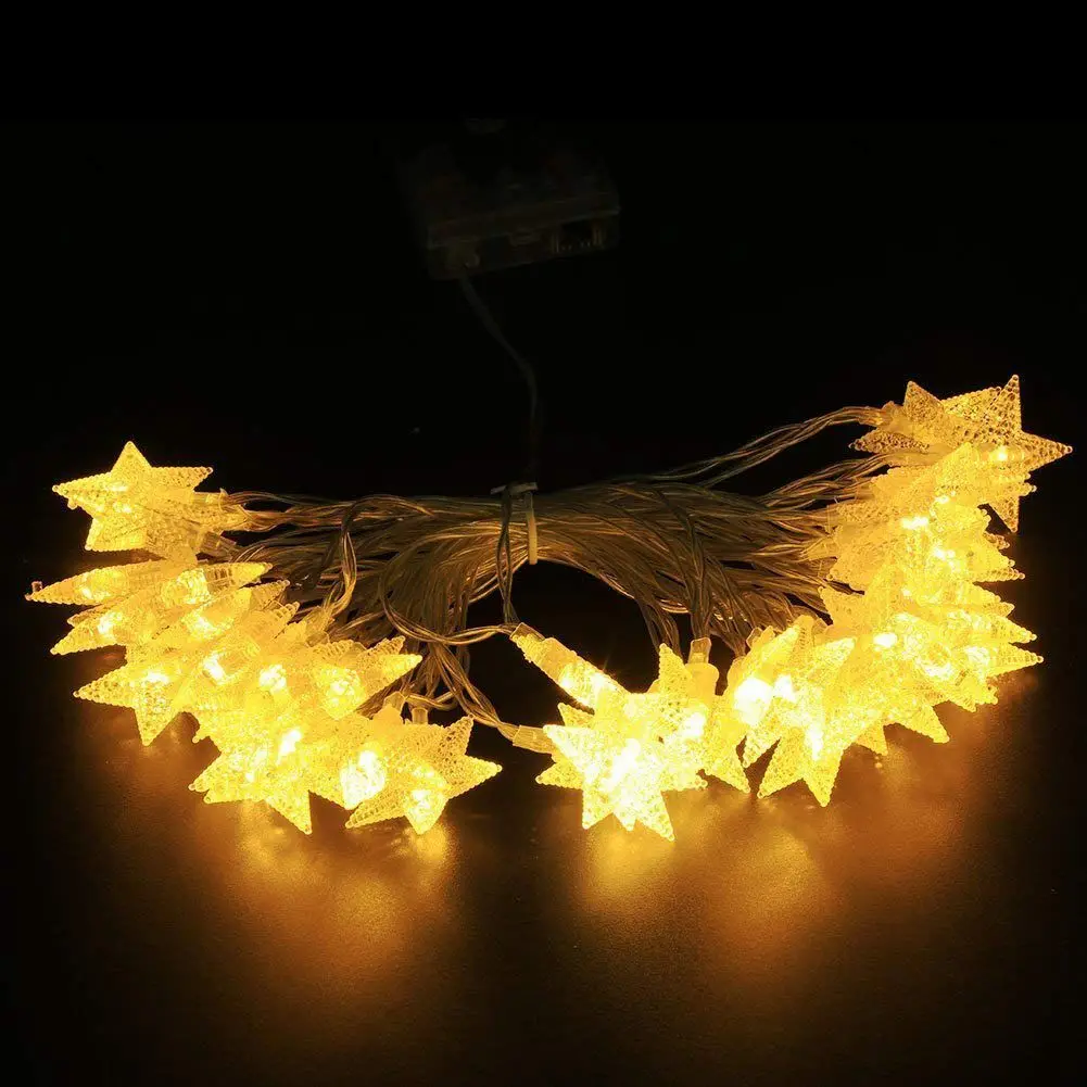 Star String Light 16Ft 50 LED Lighting Battery Powered Starry Fairy for Wedding Party Christmas Garden Paty | Освещение