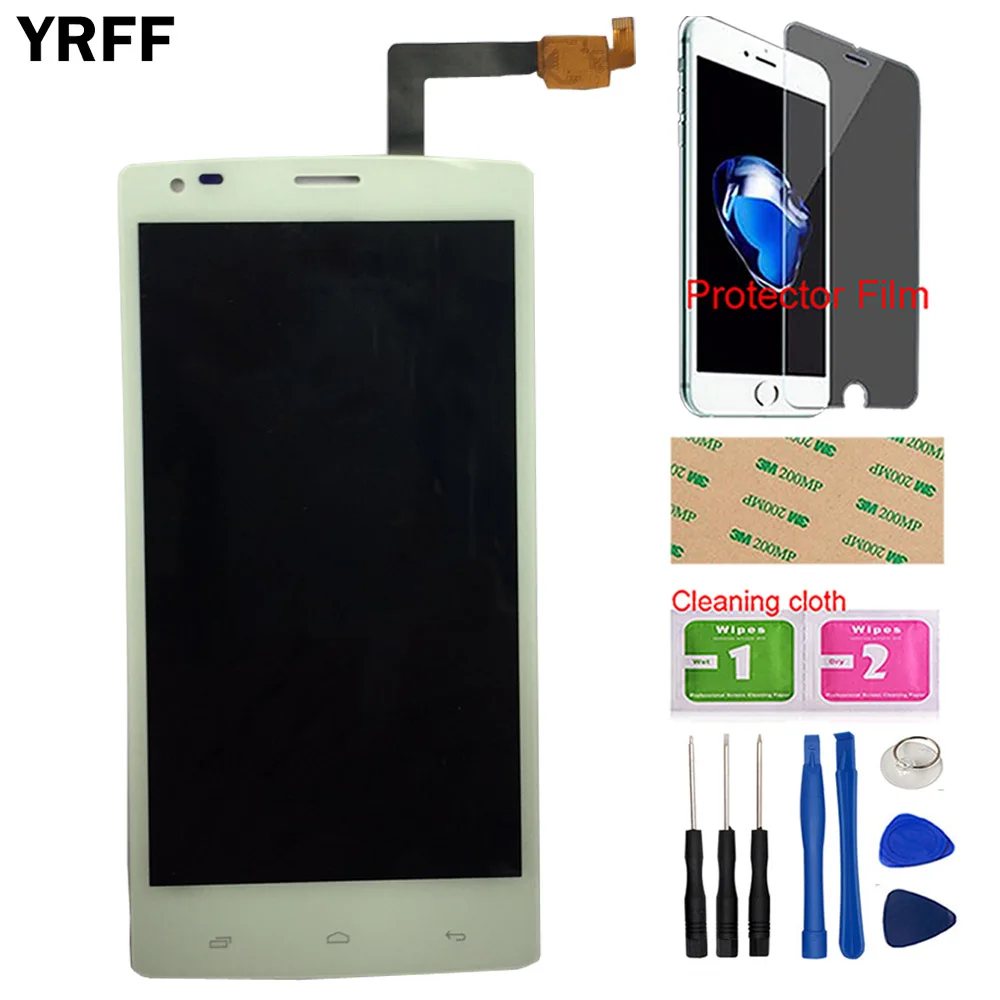 ЖК дисплей для FLY IQ4505 Quad Era Life 7 IQ 4505 сенсорный экран дигитайзер датчик переднее