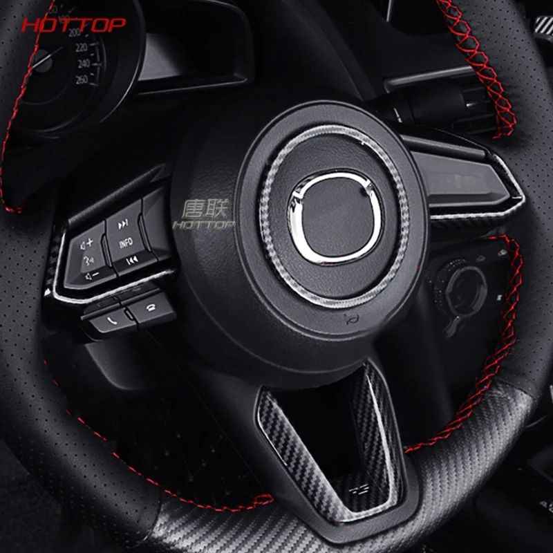 Рулевое колесо с отделкой круг Цехин Стикеры для Mazda 3 6 Cx3 Cx 5 Cx5 Cx8 9 Axela Atenza 2017 2018