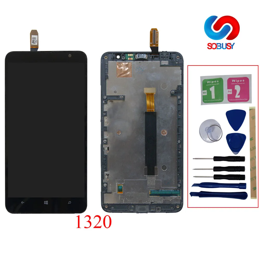 Оригинальный ЖК дисплей Ecran для NOKIA Lumia 1320 RM 996 сенсорный экран + рамка дигитайзер