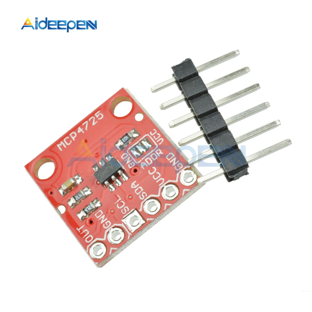 MCP4725 12 бит I2C DAC прерыватель от цифрового до аналогового EEPROM макетная плата модуль