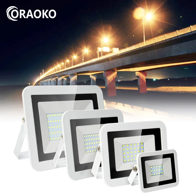 Светодиодный прожектор для улицы уличное освещение безопасности с теплым