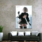 Домашний декор, холст, 1 штука, милый сексуальный аниме NieR Automata 2B, художественные плакаты и принты, картина, украшение для дома, настенные картины для спальни
