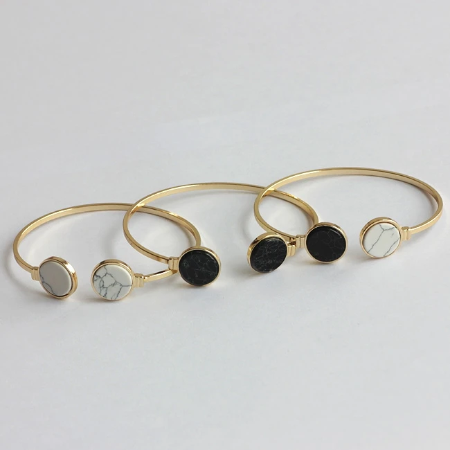 Онлайн-шоппинг индийские ювелирные изделия круглые черные белые камни открытые