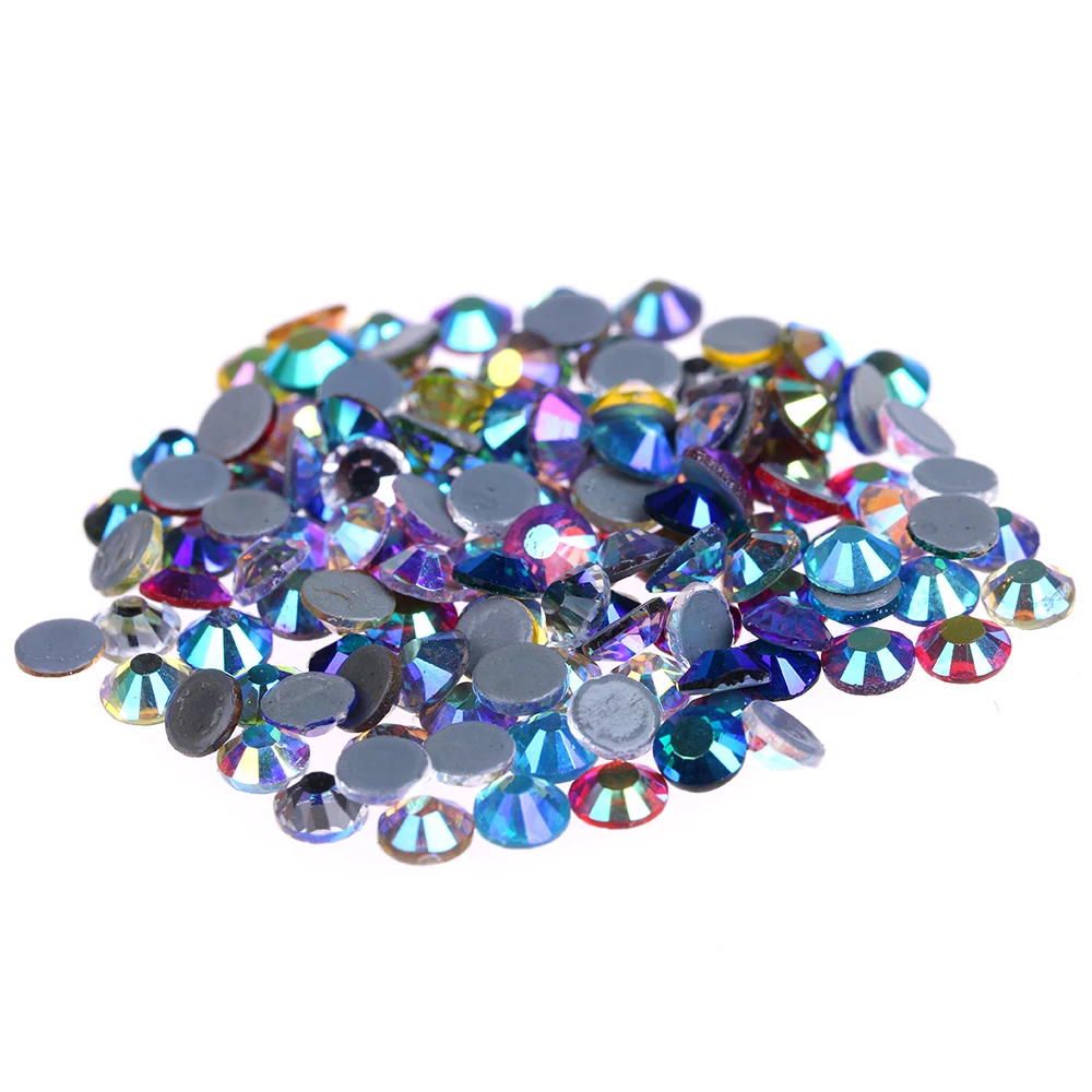 Дизайн ногтей ремесло одежды DIY украшения Смешанные цвета AB исправление стразы