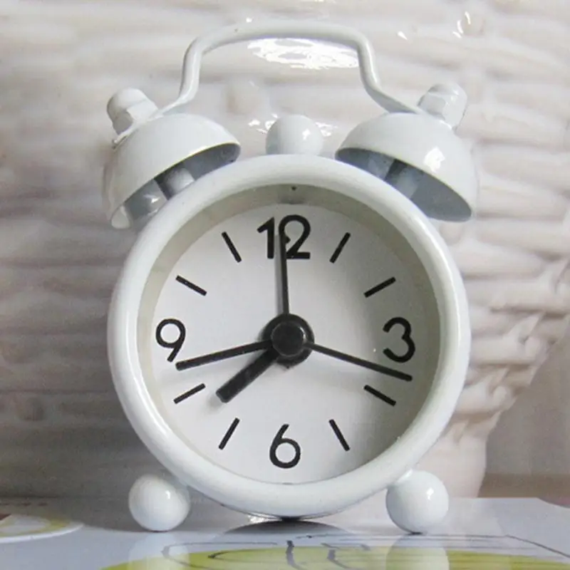Портативный Симпатичный Мини Мультфильм Набрать Номер Круглый Стол Будильник HK |