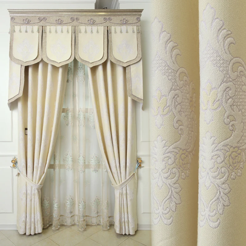 Занавески для гостиной спальни свежие простые европейские высококачественные