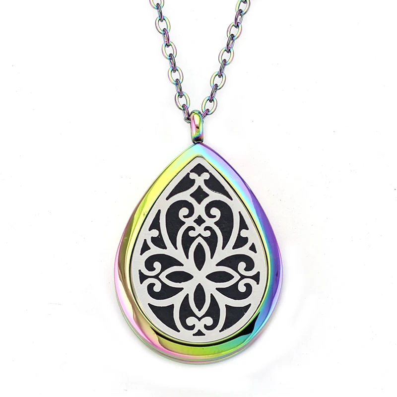 Ожерелье из нержавеющей стали 316 с магнитной подвеской 28*38|aromatherapy necklaces|oil diffuser