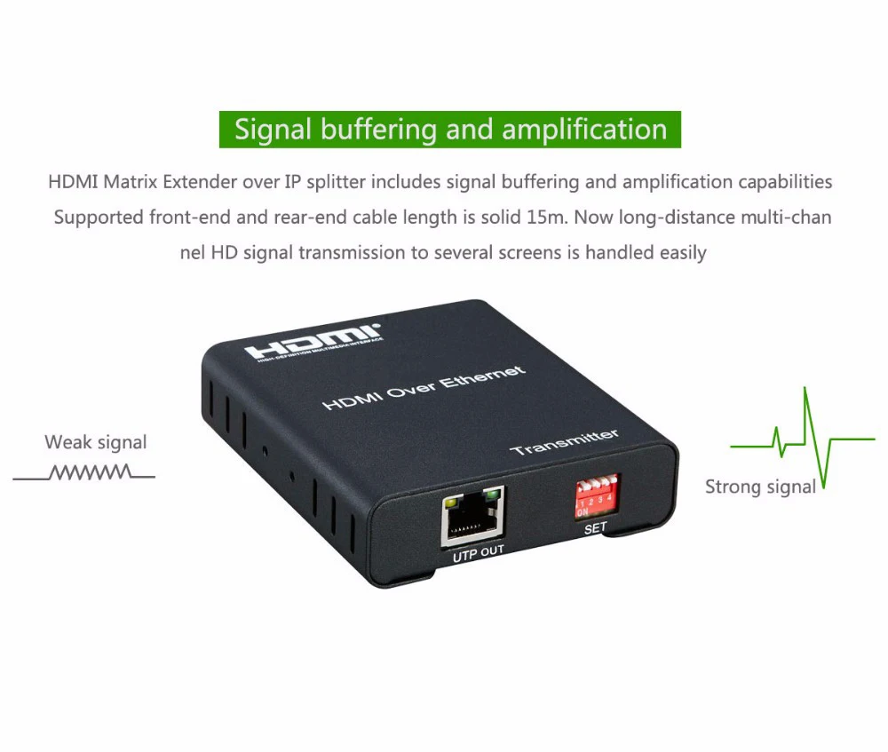 1080 P HDMI Extender 120 m HDMI матричный через Cat5e/6 кабель Ethernet Поддержка TCP/IP HDMI передатчик и приемник с ИК