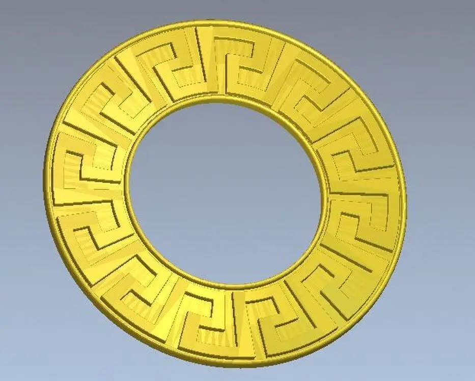 

3d model relief for cnc in STL file format Frame_round