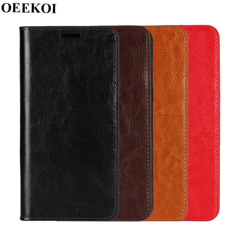Чехол-книжка OEEKOI из натуральной кожи Crazy Horse для Huawei Maimang 7/P20/P20 Pro/P20 Lite/P9 plus/P8 Lite