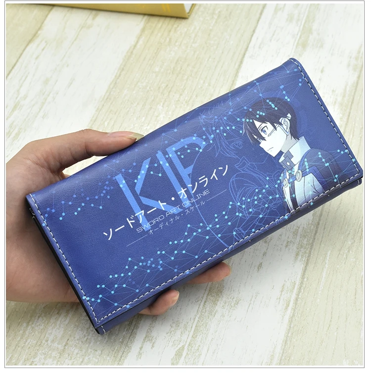 Кошелек для мужчин и женщин с рисунком из мультфильма аниме Sword Art Online детский