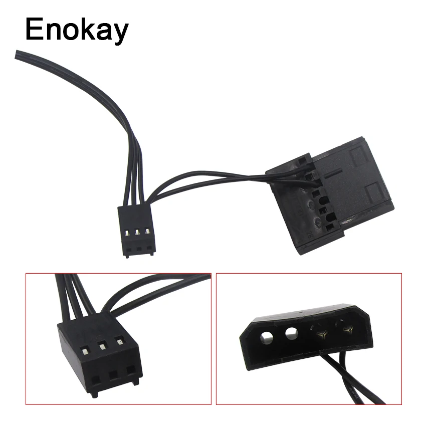 Enokay 1 шт. Светодиодная лампа 120 мм 120x120x25 охлаждающий вентилятор для компьютера