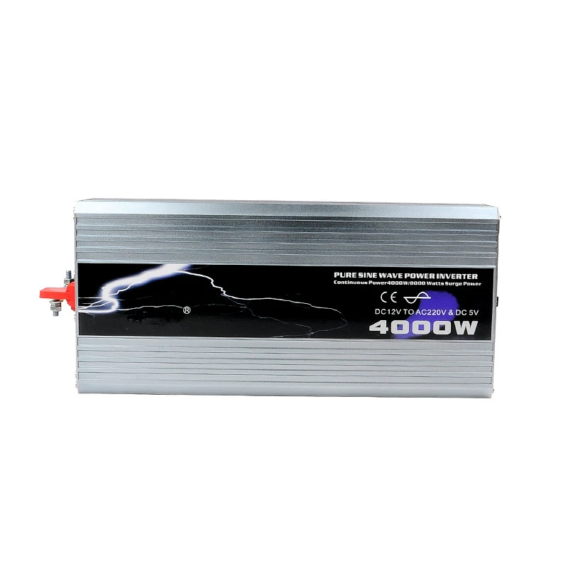 

4000W Pure Sine Wave Car Power Inverter DC 12V/24V/48V TO AC 110V/220V For Solar/Wind/Car/Gas Power Converter Peak Power 8000W