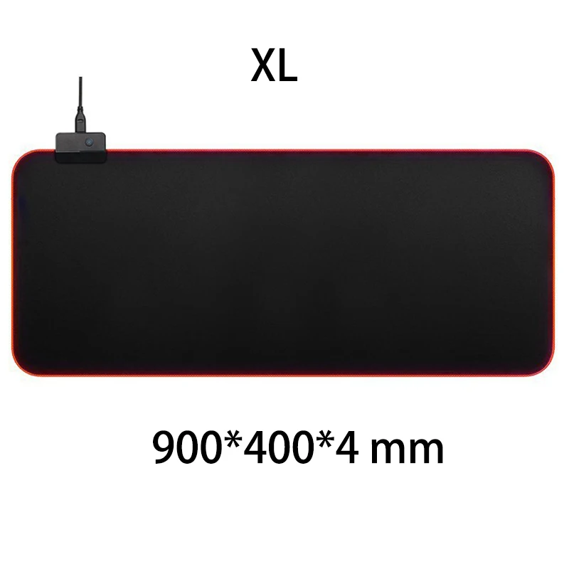 XL супер большой RGB игровой коврик для мыши 14 цветов светодиодный 1 8 м USB кабельная