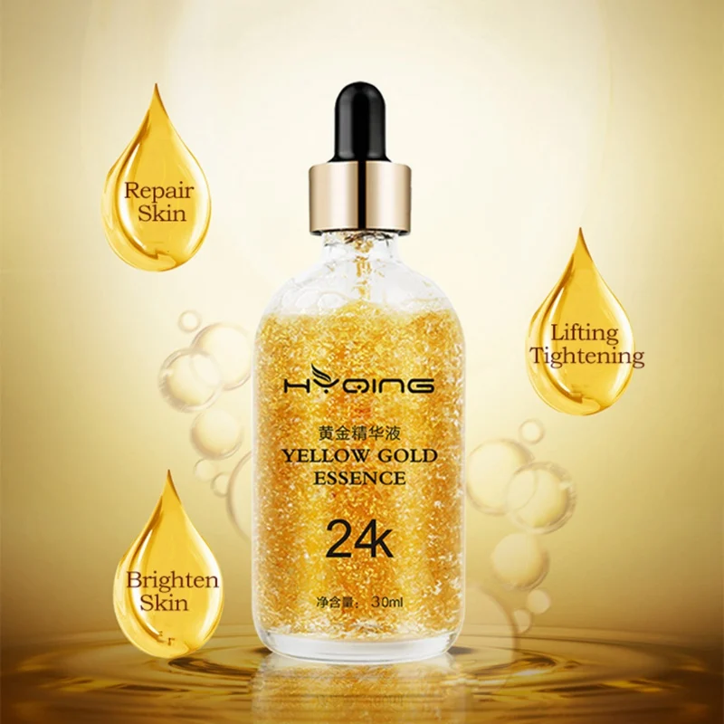 24K Gold Hyaluronic Acid Essence Replenishment Moisturize Shrink Pore Brighten Skin Care Lift Firming Anti-wrinkle | Красота и