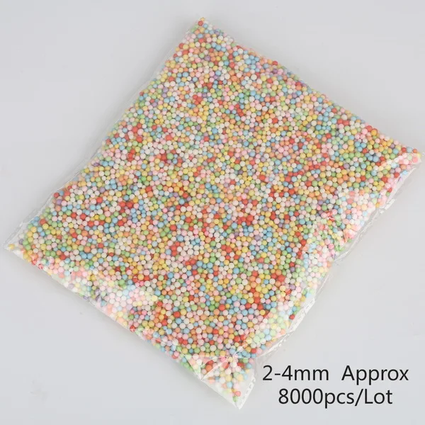 Random Color 8000 шт 11 цветов 2-4 мм рождественские украшения круглые пенопластовые шарики хрустальные бутылки украшения подушка/наполнитель для диванов мяч из пенопласта - Цвет: Random Color