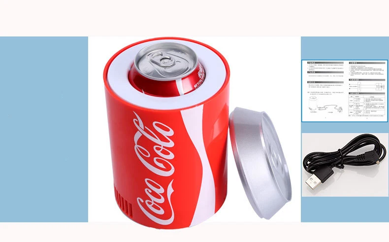 Usb холодильник охладитель нагреватель Cola бутылка двойного назначения для домашнего общежития DC 5 в 12 В автомобильный офисный холодильник компьютер охладитель вина