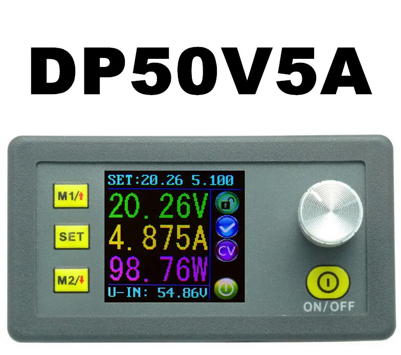 Цифровой цветной ЖК-дисплей DP50V5A модуль питания понижающий постоянный ток напряжения понижающий программируемый скидка 20%
