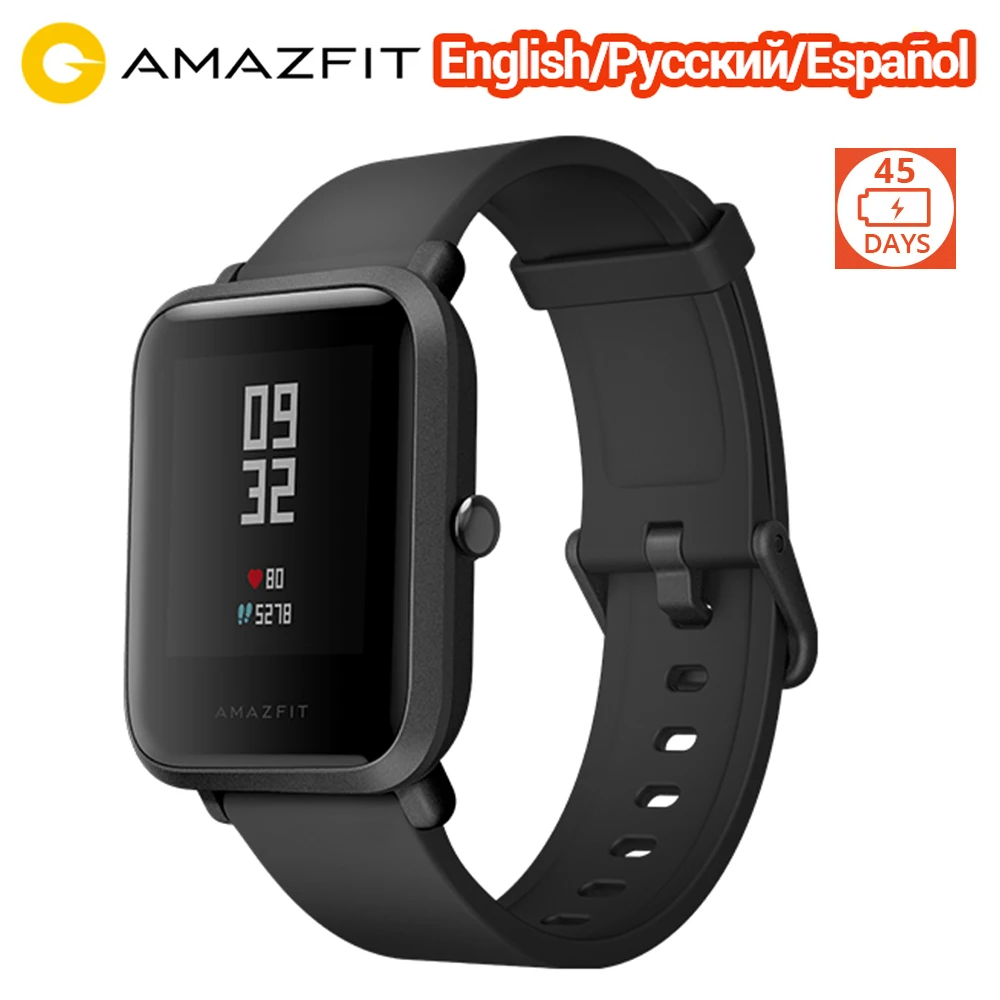 Смарт часы Huami Amazfit Bip монитор сердечного ритма фитнес трекер gps подключение умные