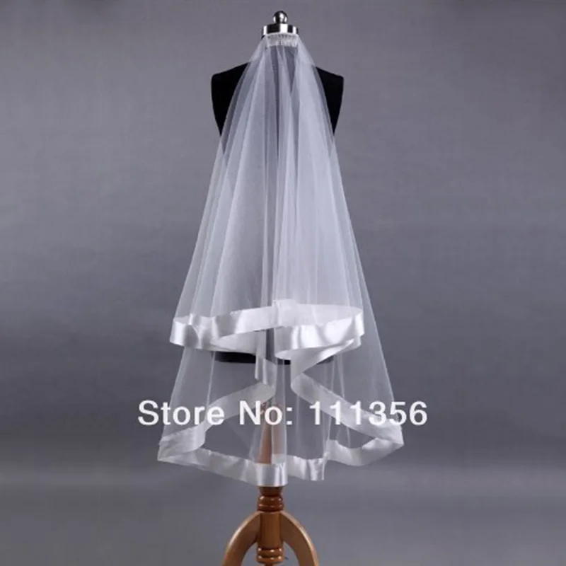 Двухслойная Фата для невесты с лентой и рамкой|layers of the heart|accessories streetlayer 4 |