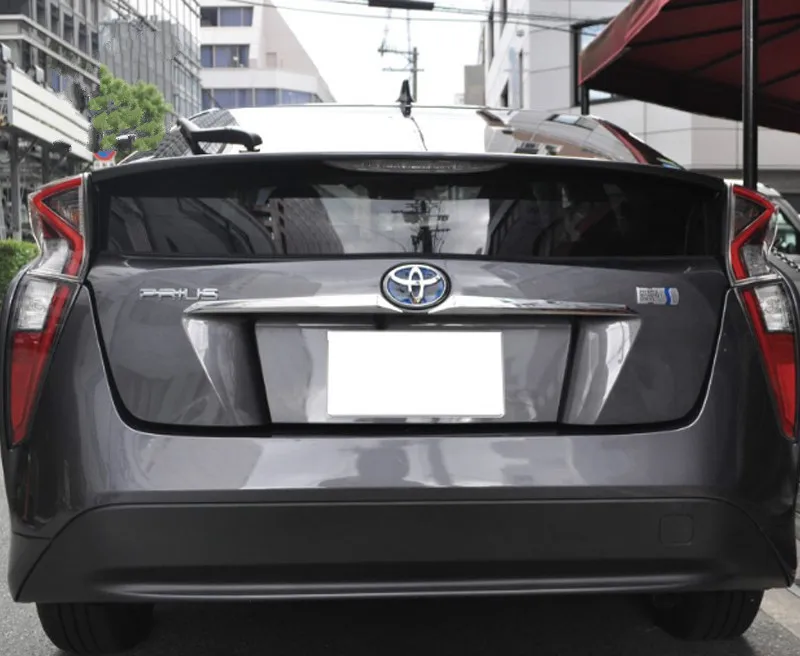 Для Toyota Prius ABS хром авто Стайлинг багажника задняя дверь крышка багажника отделка 2 шт