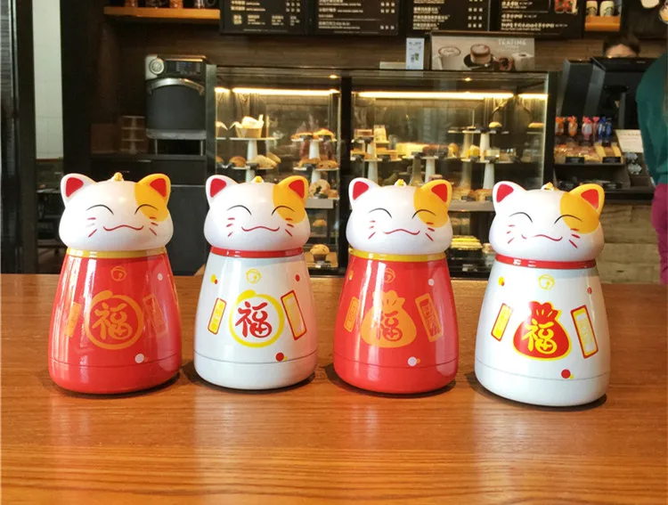 OUSSIRRO Luky Cat карамельный цвет 304 нержавеющая сталь термос чайная чашка с креативной крышкой кофе сок термос чашка