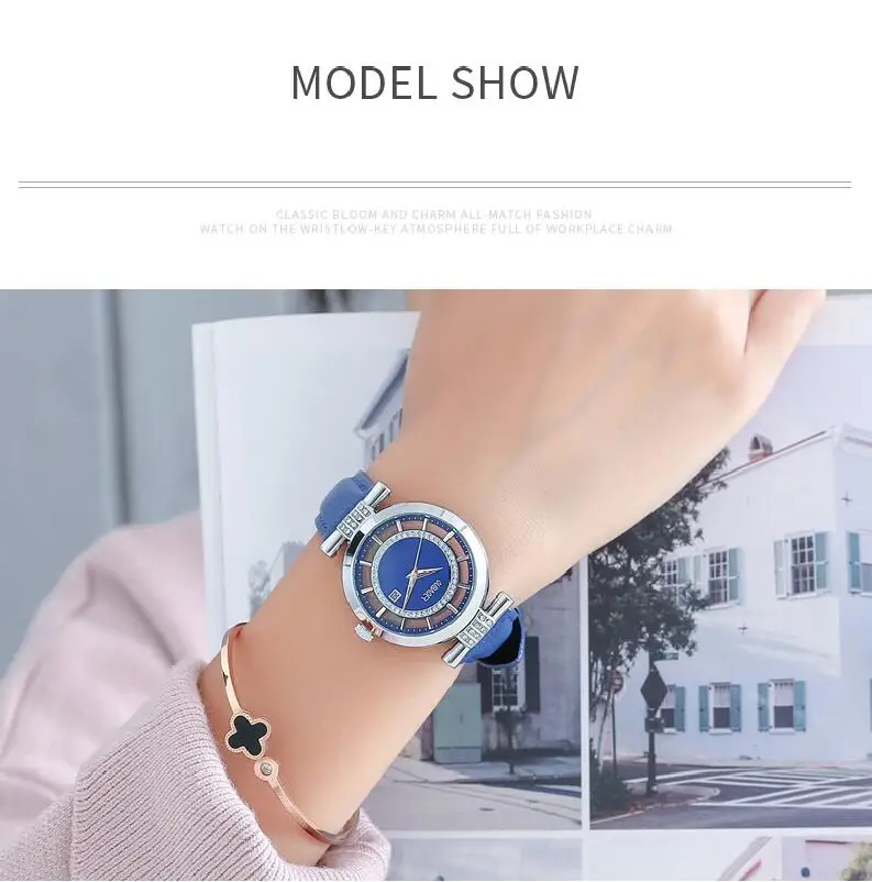 Женские часы-браслет OUBAOER роскошный бренд Montre Femme кожаный ремешок кварцевые часы модные женские часы Relogio Feminino
